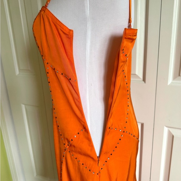 VERSACE JEANS COUTURE Orange Tank Dress 6/42 - Picture 8 of 11